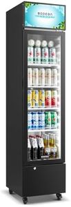BODEGACOOLER Beverage Refrigerator and Cooler, 7.71 Cu. Ft Commercial Refrigerators for Drink, Beer, Tall Commercial Cooler for Beer, Soda, Single Door Display fridge