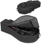 DSLEAF Soft Compound Bow Case, Padded Crossbow Case with Arrow Pocket and Backpack Straps, Tactical Archery Bow Carrier Bag with Multiple Pockets for Bolts, Quivers, and Other Essentials