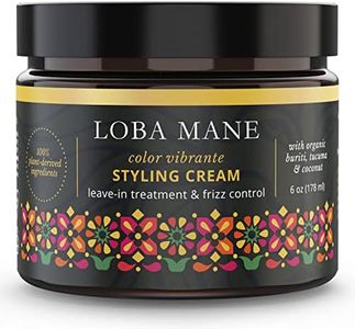 Loba Mane Hydrating Styling Cream – Anti Frizz & Heat Protection Curl Defining Cream - Nourishes and Hydrates - Color Safe, Vegan, Natural & Organic Curly Hair Cream (6oz)