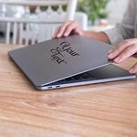 Your Custom Text Decal Compatible with Laptop Devices - Personalized Laptop Design with Variety of Fonts Types Colors Shapes and Size - Laptop Custom Vinyl Decal