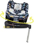 Cosatto All in All Rotate 360° Swivel Spin Car Seat - Group 0+123, 0-36 kg, 0-12years, ISOFIX, ERF, Anti-Escape (Beep Beep)