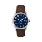 Timex Easy Reader Men's 38mm Brown Leather Strap Date Window Quartz Watch TW2P75900