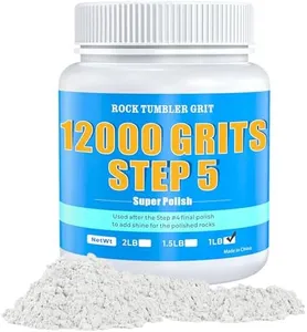 Rock Tumbler 12000 Polishing Grits - Aluminum Oxide Grits, Step 5 Grit - Premium Polishing Refill for Final Shine & Smoothing, 1 Lb Tumbler Media for Enhanced Rock Luster