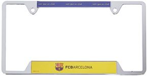 SOCCER FC Barcelona Metal License Plate Frame