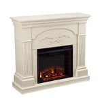 Southern Enterprises Sicilian Harvest Ivory Electric Fireplace