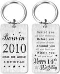 Gezxin Happy 14th Birthday Keychain