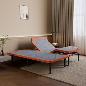 ESHINE Adjustable Bed Frame - Split King Bed Base with Massage, Pillow-tilt, Smart APP Control, Ergonomic Incline, Zero Gravity, Dual USB Port, Under Bed Light, Wireless Remote, 5000 Series
