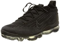 NIKE Men's Air Vapormax 2021 Fk Sneaker, Black Black Anthracite Black, 10 UK