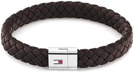 Tommy Hilfiger Jewelry Men's Leather Bracelet Brown - 2790330