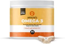 Omega-3 Fish Oil for Dogs by Pawsomely Healthy - High in EPA, DHA - Allergies, Itching, Shedding - Supports Immune System, Skin, Coat, Heart, Joints - 90 Powder Capsules