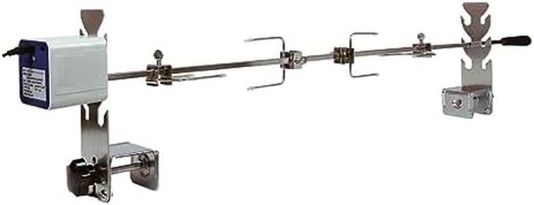 Universal Replacement Rotisserie Kit USB AAA Batteries DC 5V Quick Install Portable Spit Grill Outdoor Camping BBQ Heights Adjustable Length Cooking Tool Roaster Accessories Chicken(90-D)