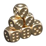 6pcs 13mm Copper Dice Polished Solid Home Decor Brass Dice Bar Supplies Game Tool Copper Metal Dice Copper Game Supplie Entertainment Accessories ball cushion sofa cushion pillow sensory cushion for &