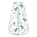 Mosebears Sleep Sack Baby Winter Wearable Blanket with 2-Way Zipper,2.5 TOG Cotton Sleep Sack Unisex (Deer, 6-12 Months)