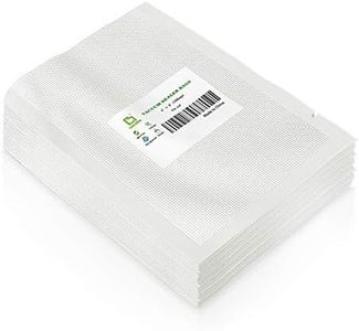 CANLENPK 15x20cm/6x8inch Vacuum Sealer Bags,Precut Easy Tear Notch Textured Food Storage Sous Vide Bag,Seal Meal Snack Fruit Nut,Boil Steam Heat Freeze Safe,Commercial Food Grade BPA Free Heavy Duty Sealable (100bags)