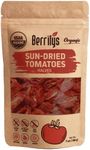 Berrilys Organic Sun-Dried Tomatoes, Salted, No Sulfur, No preservatives, Kosher, Raw, Non-GMO, Requires Pre-treatment or Cooking Before Consumption, 7oz