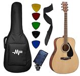 Yamaha Electric-Acoustic Guitar FX280 Dreadnought With Mexa Sponge Guitar Bag, Belt,Plectrums (Natural)