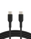 Belkin USB-IF Certified PVC 60 W USB-C to USB-C (Type C) Charge cable, 6.6 Feet / 2 Meter, Black