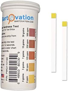 USA Made Total Water Hardness Test Strips 0-500 ppm for Water Quality Tests [100 Strips in Moisture Wicking Bottle]