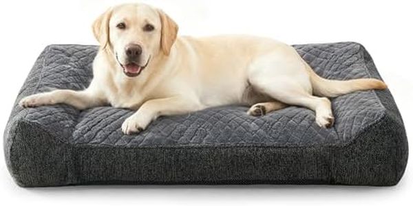 JOEJOY Extra Large Dog Bed Orthopedic, Extra Thick Supportive Dog Sofa Bed Washable, XXL Dog Bed with Double Zipper Head&Removable Cover,122x89x25CM