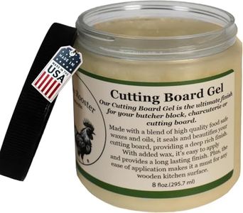 Cutting Board Gel - with Food Grade Mineral Oil & Food Grade Beeswax - Deep Penetration Wax for Surface Sealing - Butcher Block Conditioner & Cutting Board Wax, Citrus Scent.-USA Made (8 fl.oz)