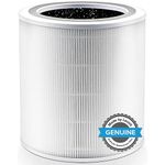 LEVOIT Core 400S-RF Air Purifier HEPA Replacement Filter, Highly Efficient Activated Carbon Pre, Air Filter Against 99.97% Allergies Dust Pollen Smoke, Core 400S-RF, White