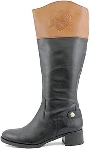 Franco Sarto Women's Chip Wide Calf Tall Riding Leather Boot