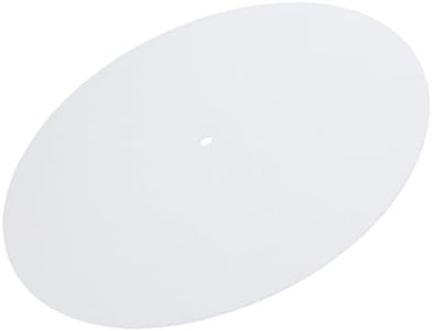 KJHBV White Glives Vinyl Slipmat Turntable Pad The White Yeat Vinyl White Felt Anti- Static Felt Platter Felt Mat Slip Mats for Turntables Dj Pocket Operator Acrylic Player