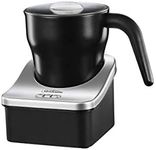 Sunbeam Café Creamy Automatic Milk Frother | 250ml Jug | Electric Milk Steamer for Lattes, Cappuccino, Hot Chocolate | Cold Mix Option for Iced Milk Drinks | EM0180, Black