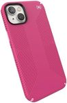 Speck iPhone 14 Plus Case - Drop Protection, Scratch Resistant, Dual Layer Slim Phone Case for 6.7 Inch iPhones 14 Plus - Built for MagSafe - Presidio2 Grip - Digital Pink/Blossom Pink/White