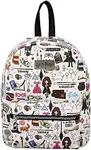 Harry Potter Hogwarts Chibi Characters & Icons All Over Print White Mini Backpack