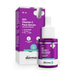 The Derma Co 15% Vitamin C Face Serum with 5% Niacinamide | Powered by Deep Penetration Formula™ | Fades Dark Spots | Reduces Pigmentation | Boosts Collagen | Brightens Skin | Suitable for All Skin Types | 30 ml