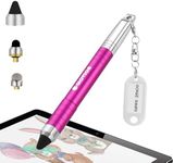 Stylus Pen for iPhone, Universal Capacitive Stylist Pens for Touch Screens with Magnetic Cap, Kids Stylus Pencil for Ipad iPhone Mini Pro Air Chromebook Kindle Samsung - Pink