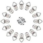 Comdox 100 Pack Picture Hangers Triangle Ring Picture Frame Hanger with Screws