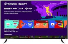 Westinghouse 32 Inch TV Smart Roku OS - LED HD, Freeview, Netflix, Apple TV+, BBC iPlayer, Dolby Audio, HDMI, USB- Ideal Small TVs for Bedroom, Lounge or Kitchen 【Energy Class E】