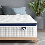 King Mattress, Crystli 10 Inch Memory Foam King Mattress in a Box, CertiPUR-US Certified Hybrid Mattress with Zero Pressure Foam & Innerspring, Medium Firm Mattress King Size for Pressure Relief