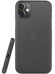 EGOTUDE Ultra Thin Matte Anti Scratch Slim Fit Back Cover Case for iPhone 11 Black (Plastic)