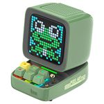 Divoom Ditoo Retro Pixel Art Bluetooth Speaker with Programmable RGB Led Screen, Gaming Gadget with Mechanical Keyboard, Also a Smart Alarm Clock (Green)