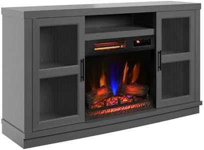 duraflame® Electric Fireplace Entertainment Console for 60 Inch TVs, Antique Gray