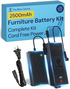 The Blue Cactus 2500mAh Furniture Battery Kit - Battery, Power Transformer, Power Cord - 2-Pin Furniture Connector - with LCD Display for Simple Recliner Chairs