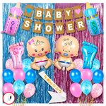 Party Propz Baby Shower Balloons Decoration Kit- Pack Of 62 Baby Shower Decoration Items | Mom To Be Decoration Items | Baby Shower Props For Photoshoot | Mom To Be Decor | Baby Shower Decorations