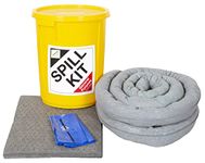 35 Litre Maintenance Spill Kit in Plastic Drum - Portable and Durable Emergency Spill Response Kit