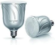 Sengled C01-BR30AUE27MSP Pulse JBL Bluetooth Speaker System, Master and Satellite BR30 LED Bulbs, App Controlled, Connect Up to 8 Bulbs, Pewter, E27