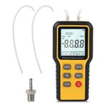 VKALTUL Digital Manometer,Manometer Gas Pressure Tester，Handheld Convenient Gas Pressure Tester Digital Manometer HVAC for Temperature and Pressure Testing