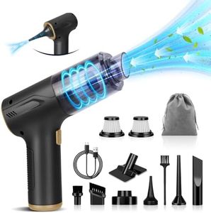 Handheld Car Vacuum Cleaner Cordless, High-Power Brushless 20000PA Mini Hand Held Vacuum Cleaner with 8 Multi-Functional Nozzle & 2 Replaceable Filters, Portable Vacuum Cleaner for Car Office Pet Hair