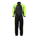 Zorax Hi-vis Yellow/Black XL Waterproof Windproof Motorbike Motorcycle Rain Suit Men Rainwear RainCoat, Carry Bag, Reflective Stripes