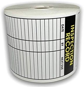 Inspection Record - Service Production Warehouse Quality Control Stickers | 3.5"x5" | Self Adhesive | 500 Labels 1 Roll