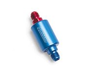 Edelbrock/Russell 650130 Red and Blue Anodized Aluminum Competition Fuel Filter