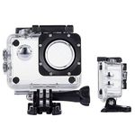 TEKCAM Action Camera Waterproof Case Underwater Protective Housing Case Compatible with AKASO EK7000 V50 Elite/REMALI CaptureCam/Apexcam/Vemont/SJCAM/HLS/Jadfezy/Xilecam/WOLFANG GA300 Action Camera