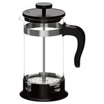 IKEA.. 002.978.50 French Press Coffee Maker, 6.69 x 5.51 x 3.54 inches, Glass, Stainless Steel