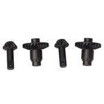 Helical Gear Set Black Steel Axle Differentials Gear for Traxxas 1/18 TRX4M RC Vehicle